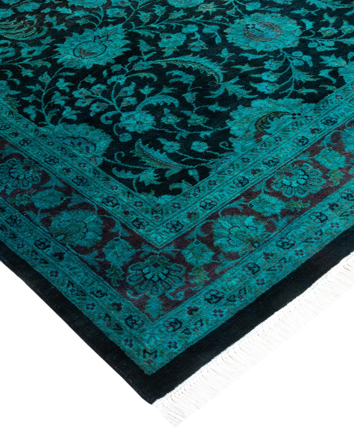 Vibrance rugs epitomize classic with a twist: traditional patterns overdyed in brilliant color. Each hand-knotted rug is washed in a 100% natural botanical dye that reveals hidden nuances in the designs. These are rugs that transcend trends, and