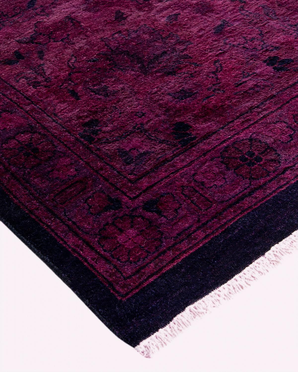 Vibrance rugs epitomize classic with a twist: traditional patterns overdyed in brilliant color. Each hand-knotted rug is washed in a 100%-natural botanical dye that reveals hidden nuances in the designs. These are rugs that transcend trends, and
