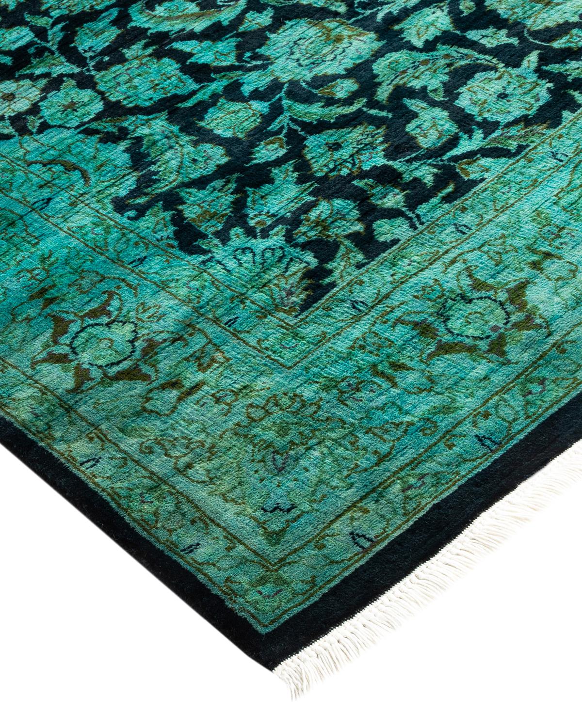 Vibrance rugs epitomize classic with a twist: traditional patterns overdyed in brilliant color. Each hand-knotted rug is washed in a 100% natural botanical dye that reveals hidden nuances in the designs. These are rugs that transcend trends, and