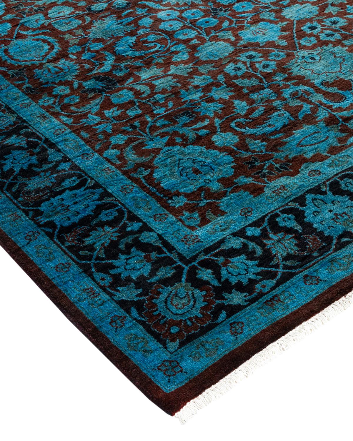 Vibrance rugs epitomize classic with a twist: traditional patterns overdyed in brilliant color. Each hand-knotted rug is washed in a 100% natural botanical dye that reveals hidden nuances in the designs. These are rugs that transcend trends, and