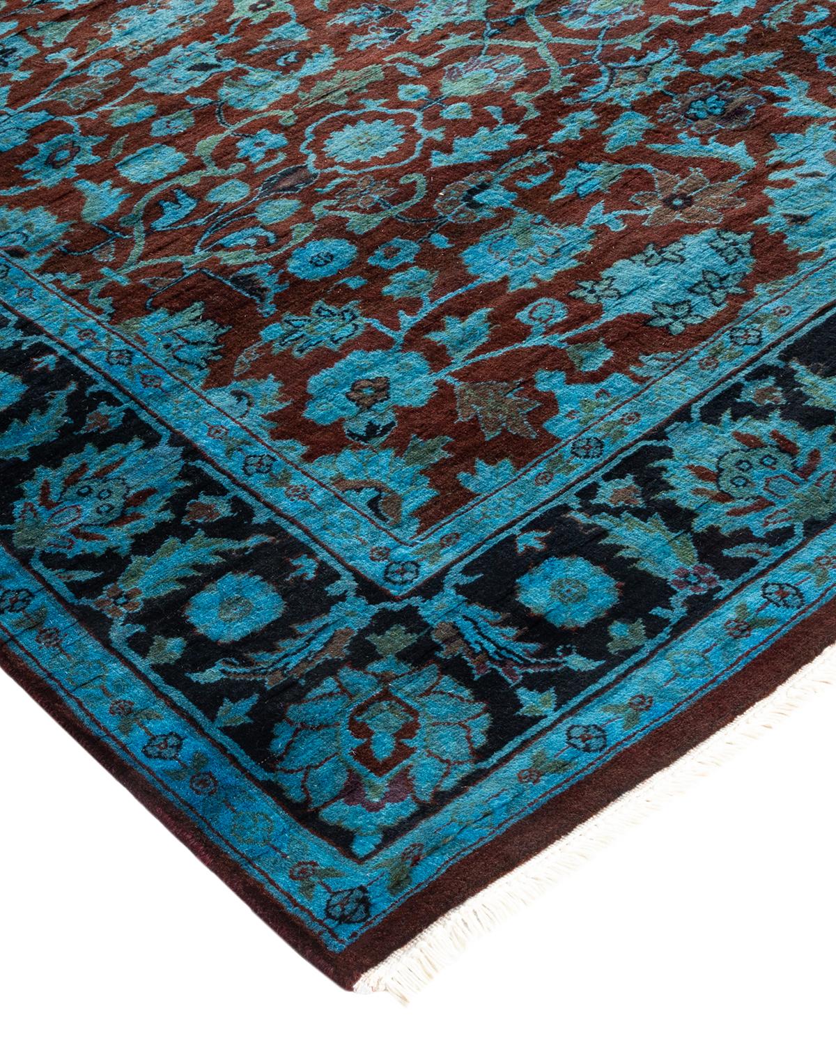 Vibrance rugs epitomize classic with a twist: traditional patterns overdyed in brilliant color. Each hand-knotted rug is washed in a 100% natural botanical dye that reveals hidden nuances in the designs. These are rugs that transcend trends, and