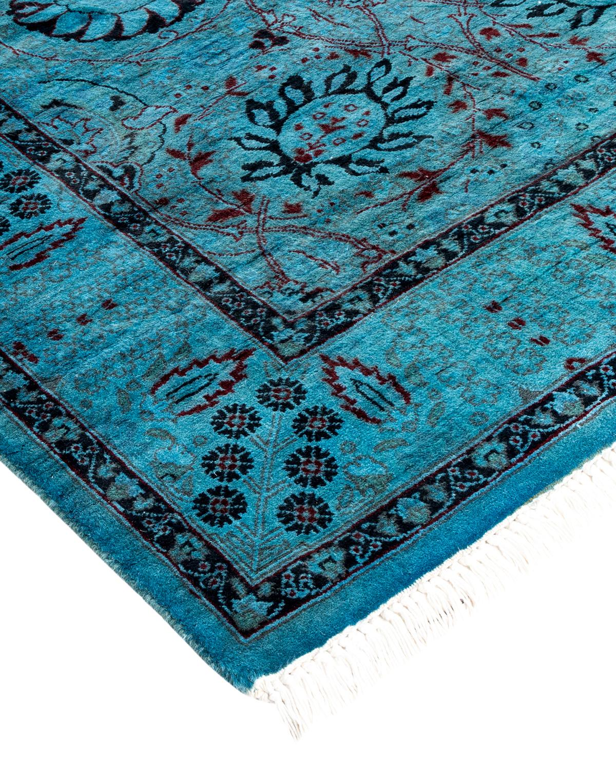 Vibrance rugs epitomize classic with a twist: traditional patterns overdyed in brilliant color. Each hand-knotted rug is washed in a 100% natural botanical dye that reveals hidden nuances in the designs. These are rugs that transcend trends, and