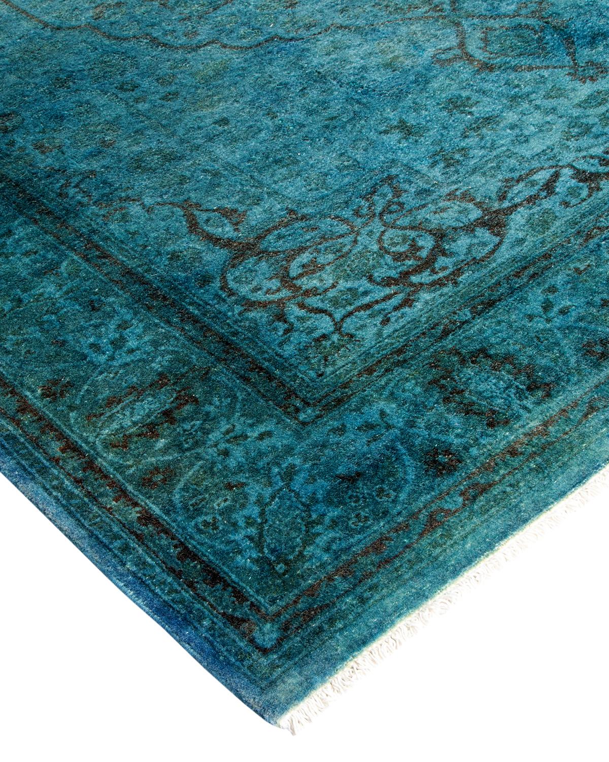 Vibrance rugs epitomize classic with a twist: traditional patterns overdyed in brilliant color. Each hand-knotted rug is washed in a 100% natural botanical dye that reveals hidden nuances in the designs. These are rugs that transcend trends, and