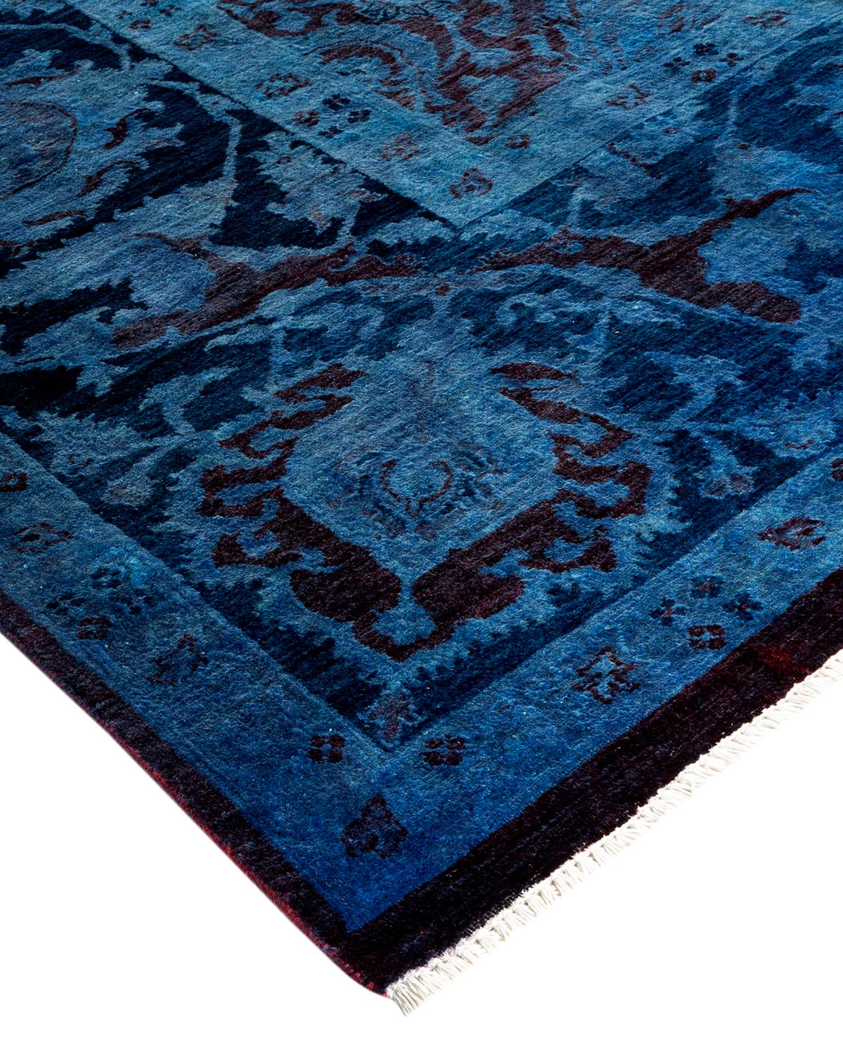 Vibrance rugs epitomize classic with a twist: traditional patterns overdyed in brilliant color. Each hand-knotted rug is washed in a 100% natural botanical dye that reveals hidden nuances in the designs. These are rugs that transcend trends, and