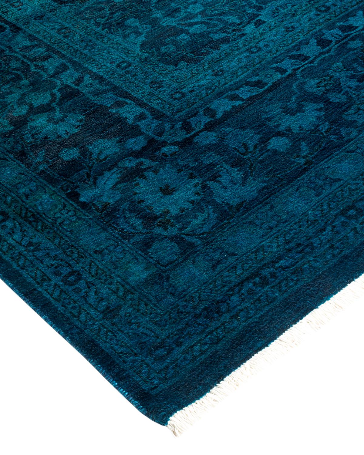Vibrance rugs epitomize classic with a twist: traditional patterns overdyed in brilliant color. Each hand-knotted rug is washed in a 100% natural botanical dye that reveals hidden nuances in the designs. These are rugs that transcend trends, and