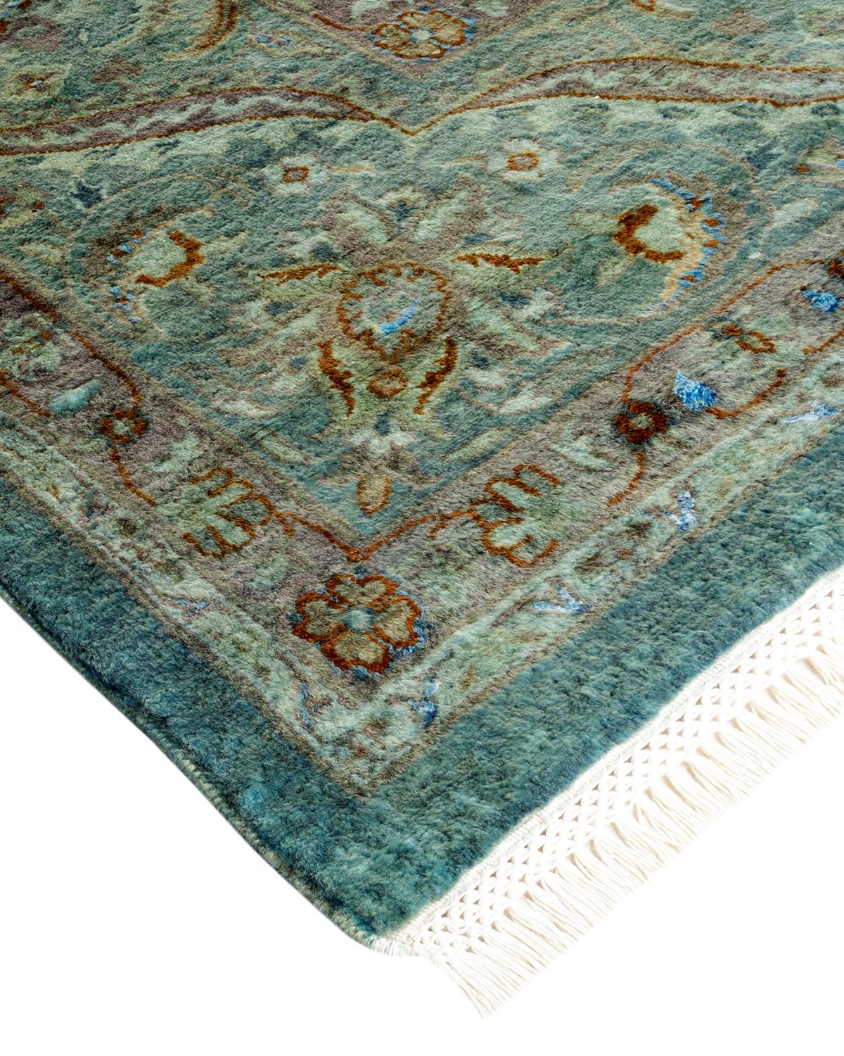 Vibrance rugs epitomize classic with a twist: traditional patterns overdyed in brilliant color. Each hand-knotted rug is washed in a 100% natural botanical dye that reveals hidden nuances in the designs. These are rugs that transcend trends, and