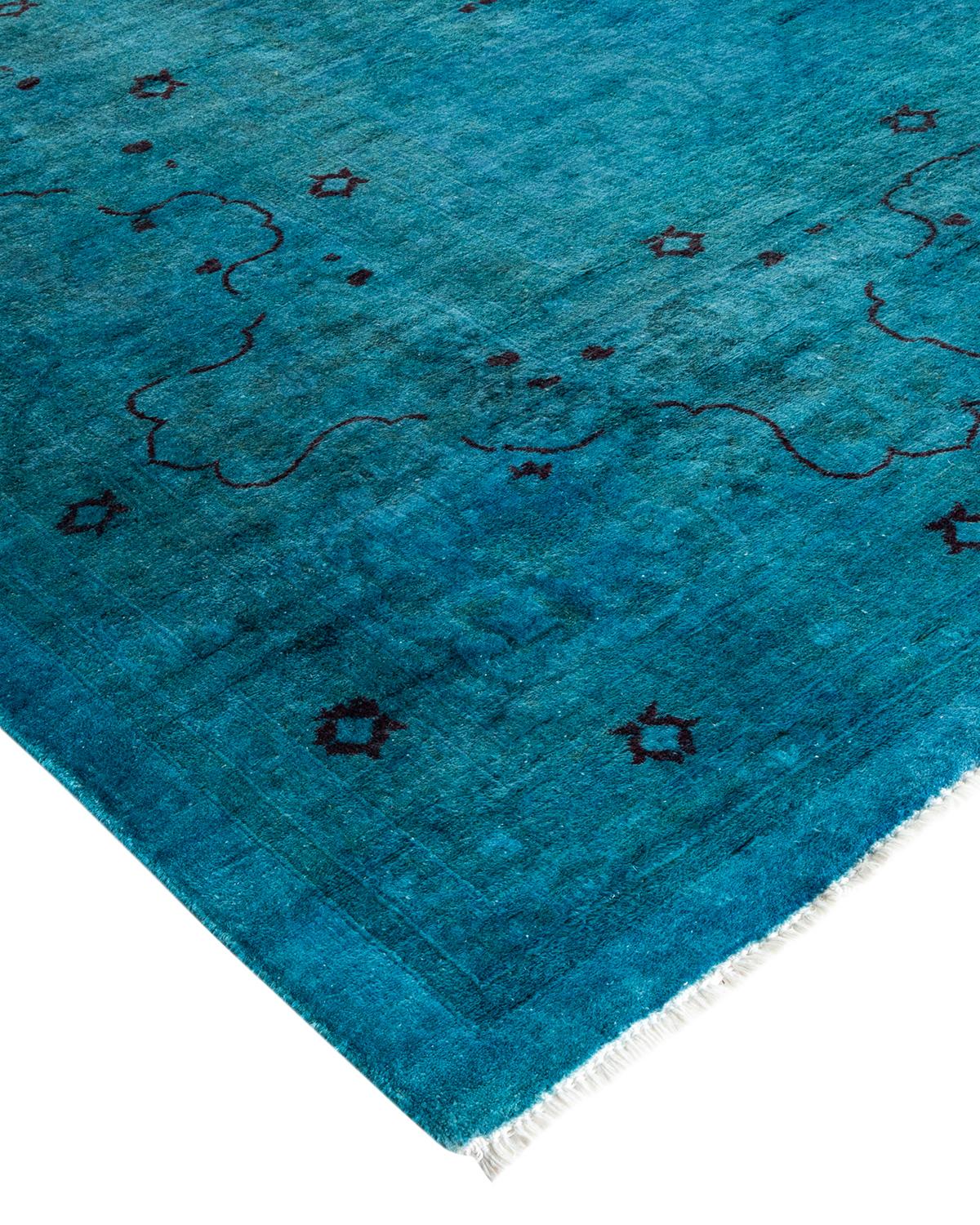 Vibrance rugs epitomize classic with a twist: traditional patterns overdyed in brilliant color. Each hand-knotted rug is washed in a 100% natural botanical dye that reveals hidden nuances in the designs. These are rugs that transcend trends, and