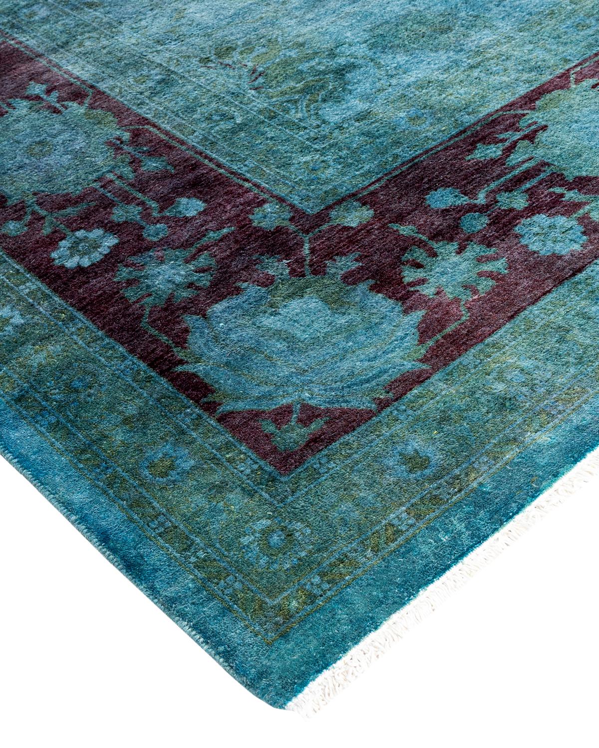 Vibrance rugs epitomize classic with a twist: traditional patterns overdyed in brilliant color. Each hand-knotted rug is washed in a 100%-natural botanical dye that reveals hidden nuances in the designs. These are rugs that transcend trends, and
