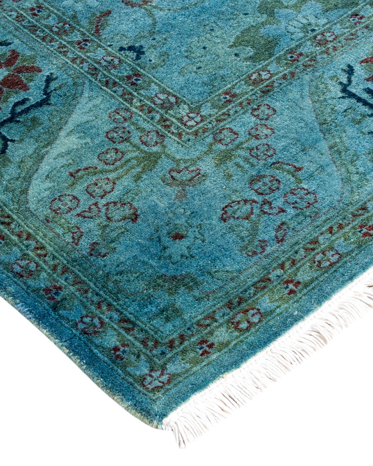 Vibrance rugs epitomize classic with a twist: traditional patterns overdyed in brilliant color. Each hand-knotted rug is washed in a 100%-natural botanical dye that reveals hidden nuances in the designs. These are rugs that transcend trends, and