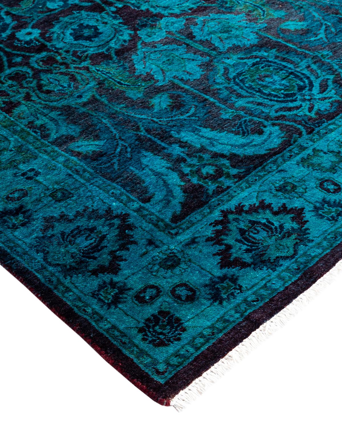 Vibrance rugs epitomize classic with a twist: traditional patterns overdyed in brilliant color. Each hand-knotted rug is washed in a 100%-natural botanical dye that reveals hidden nuances in the designs. These are rugs that transcend trends, and