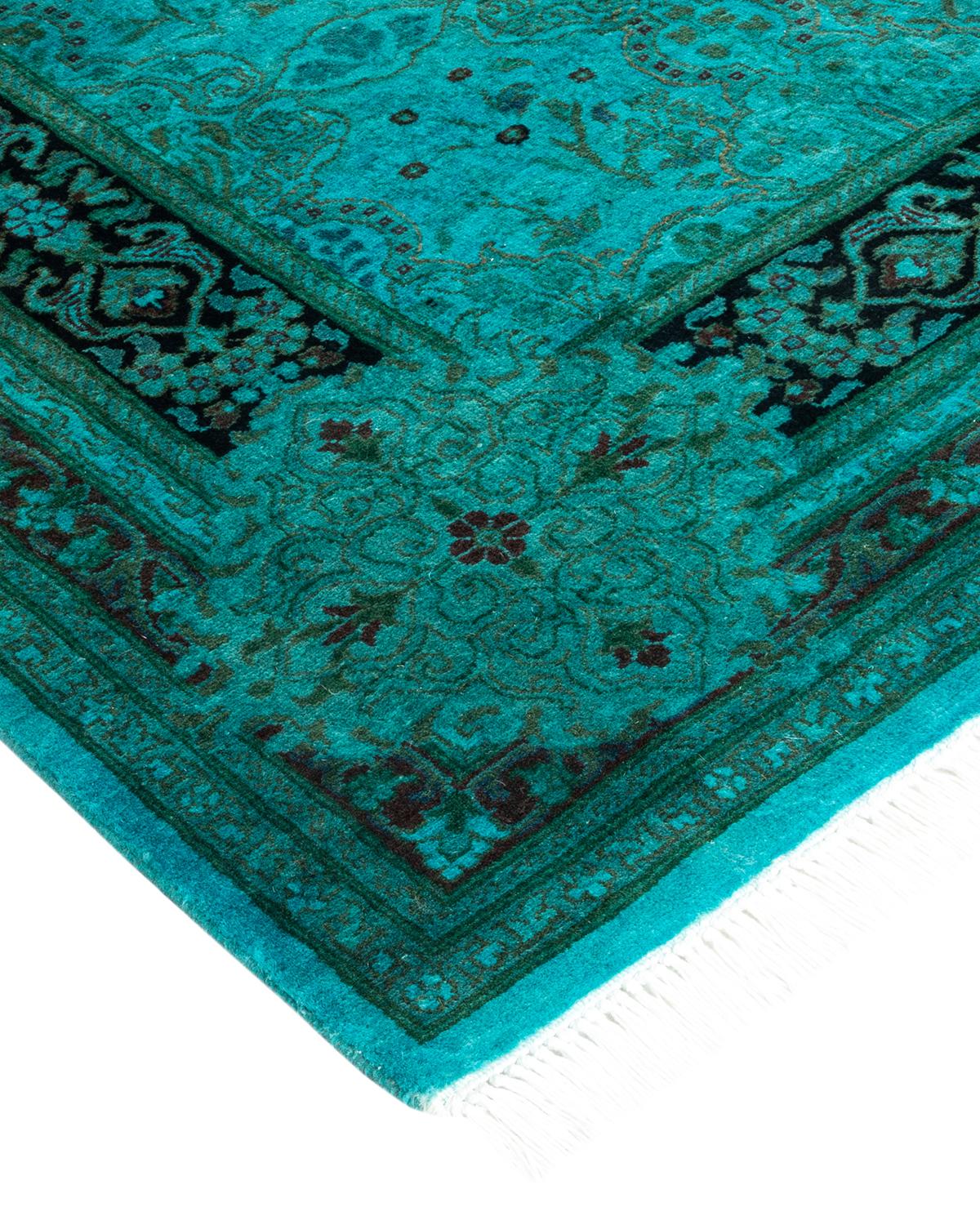 Vibrance rugs epitomize classic with a twist: traditional patterns overdyed in brilliant color. Each hand-knotted rug is washed in a 100% natural botanical dye that reveals hidden nuances in the designs. These are rugs that transcend trends, and