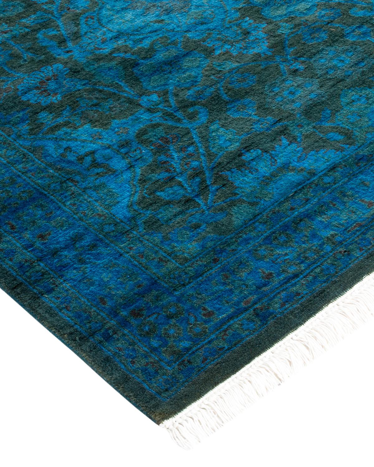 Vibrance rugs epitomize classic with a twist: traditional patterns overdyed in brilliant color. Each hand-knotted rug is washed in a 100% natural botanical dye that reveals hidden nuances in the designs. These are rugs that transcend trends, and