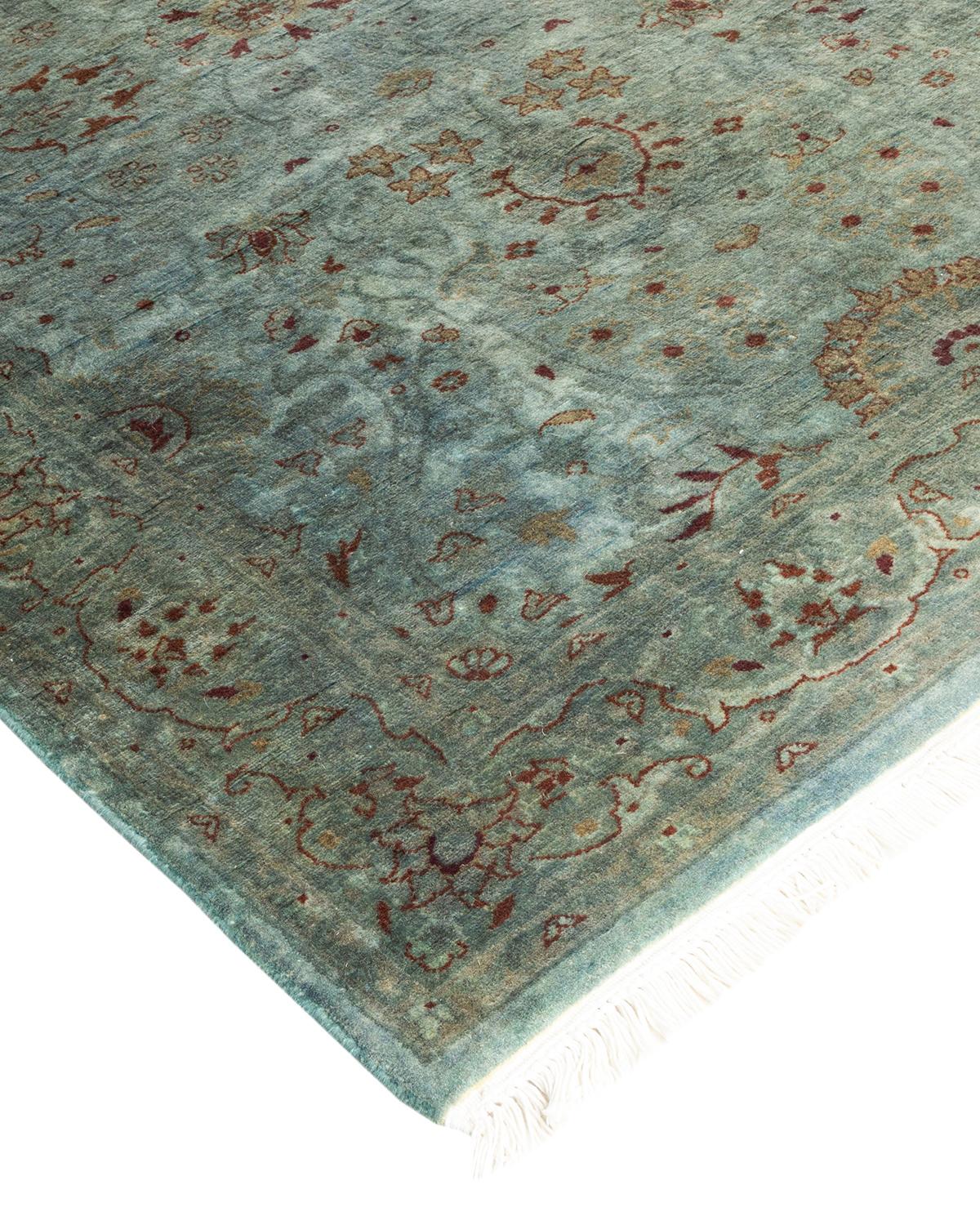Vibrance rugs epitomize classic with a twist: traditional patterns overdyed in brilliant color. Each hand-knotted rug is washed in a 100% natural botanical dye that reveals hidden nuances in the designs. These are rugs that transcend trends, and