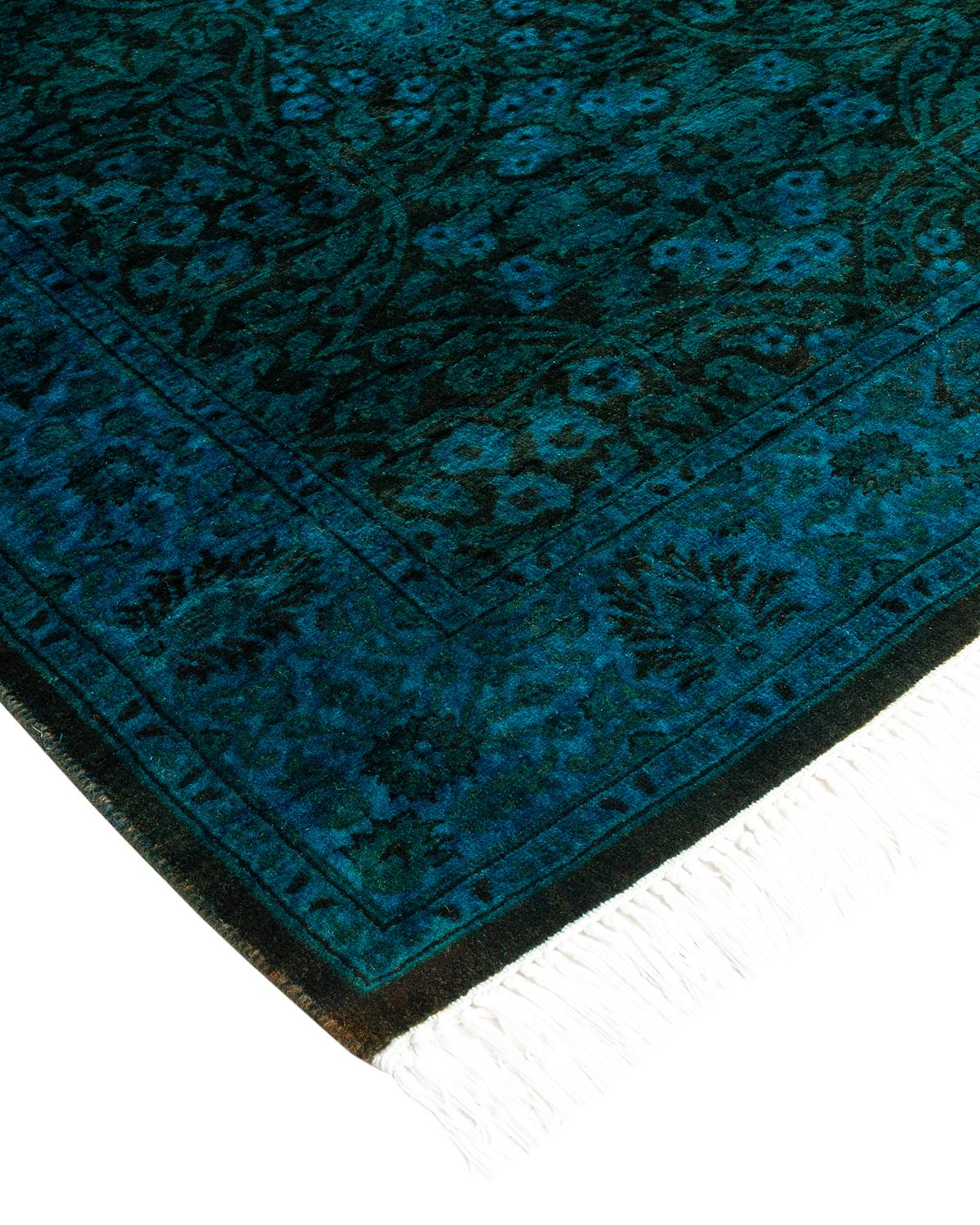Vibrance rugs epitomize classic with a twist: traditional patterns overdyed in brilliant color. Each hand-knotted rug is washed in a 100% natural botanical dye that reveals hidden nuances in the designs. These are rugs that transcend trends, and