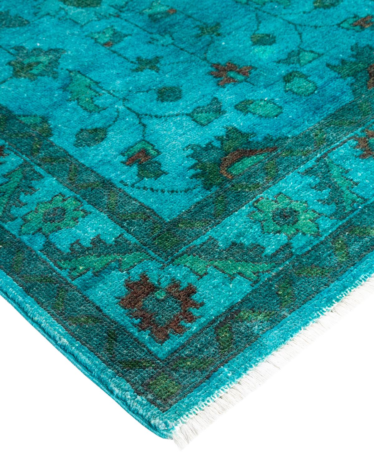Vibrance rugs epitomize classic with a twist: traditional patterns overdyed in brilliant color. Each hand-knotted rug is washed in a 100%-natural botanical dye that reveals hidden nuances in the designs. These are rugs that transcend trends, and