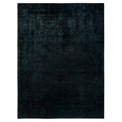 Contemporary Overdyed Hand Knotted Wool Brown Area Rugs (Tappeto di lana marrone)