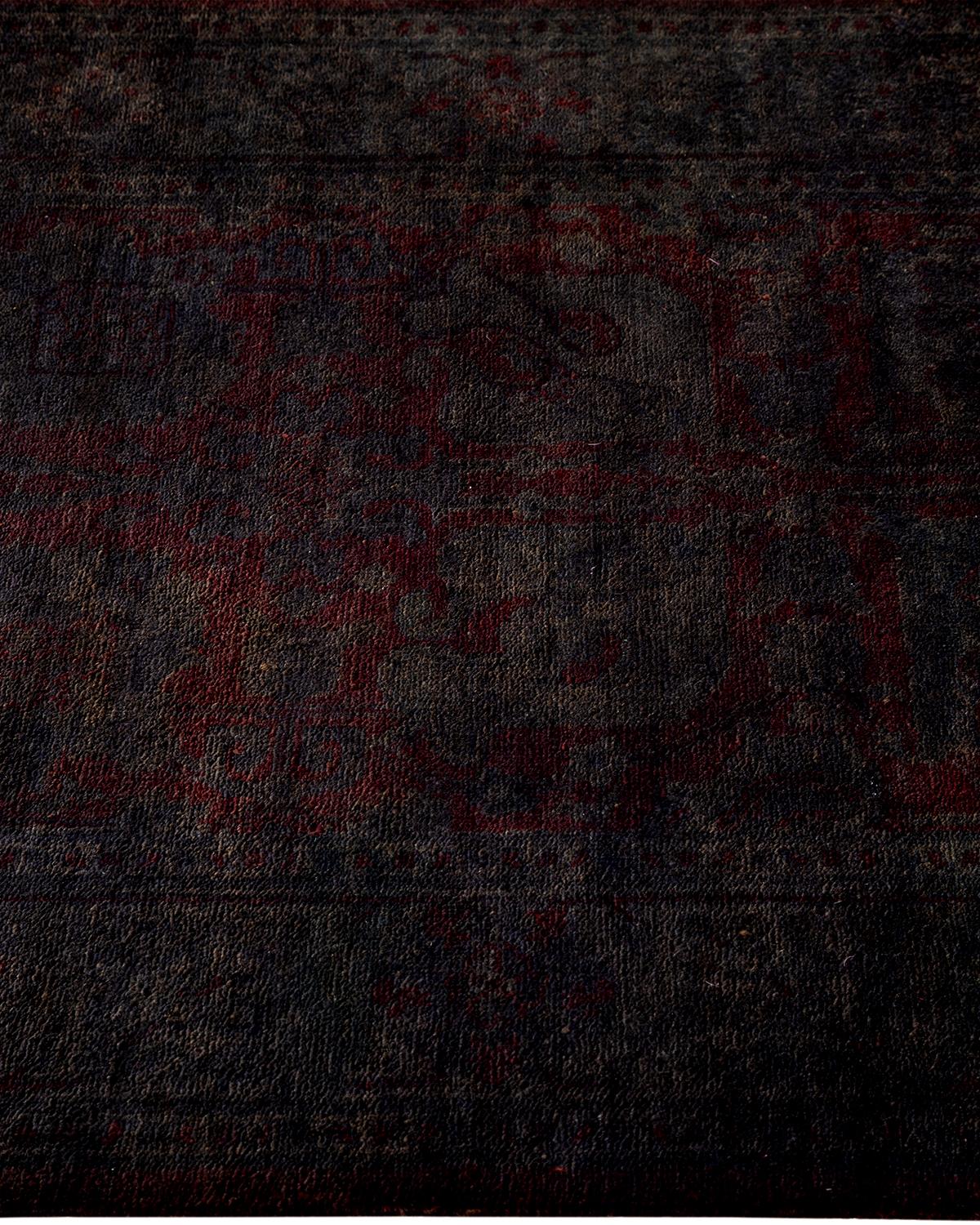 Contemporary Overdyed Hand Knotted Wool Brown Läufer im Zustand „Neu“ im Angebot in Norwalk, CT