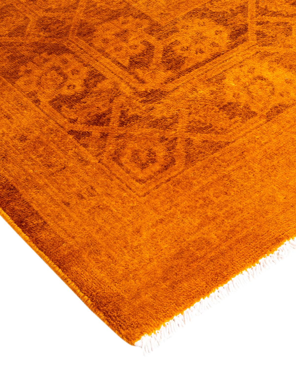 Vibrance rugs epitomize classic with a twist: traditional patterns overdyed in brilliant color. Each hand-knotted rug is washed in a 100%-natural botanical dye that reveals hidden nuances in the designs. These are rugs that transcend trends, and