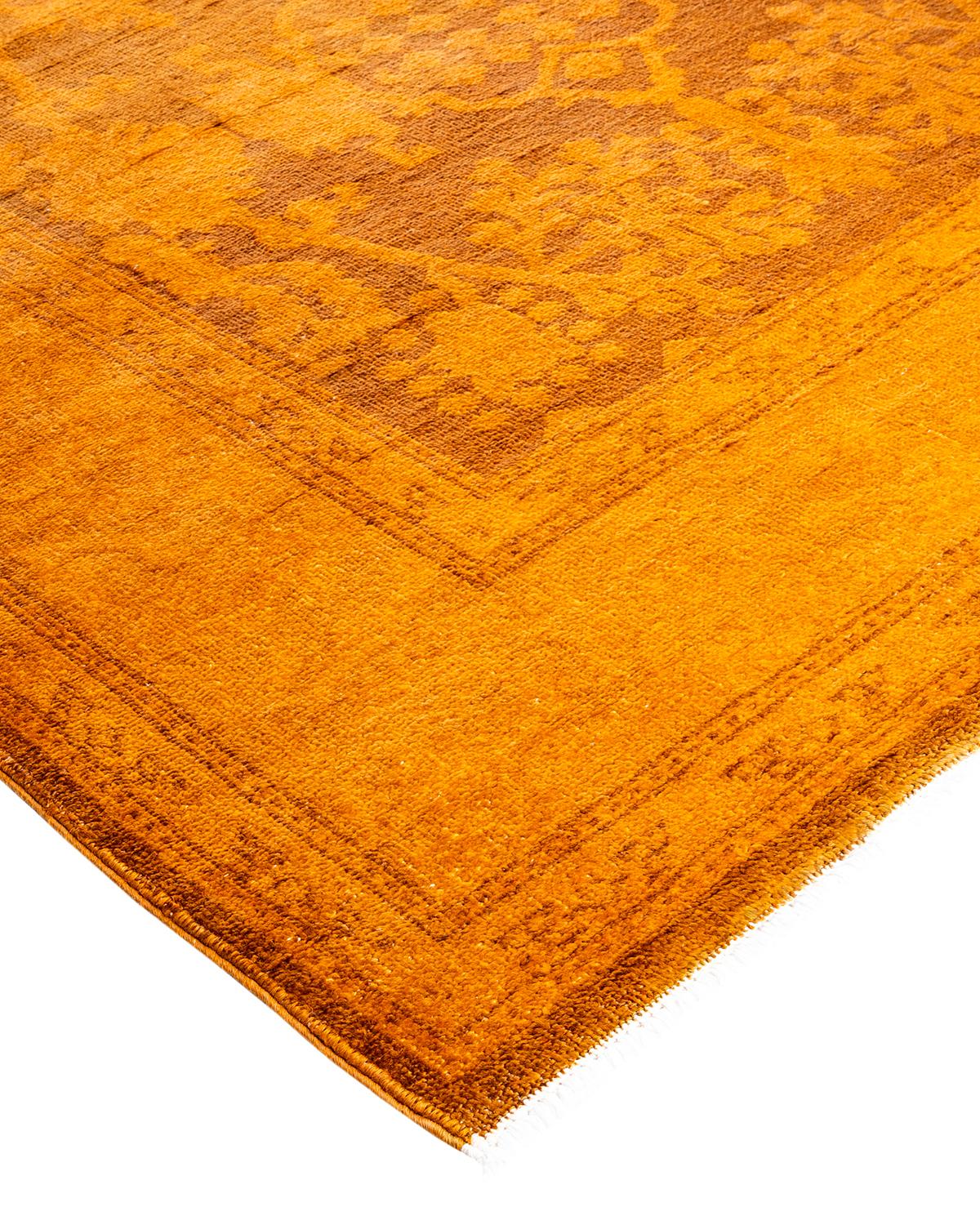 Vibrance rugs epitomize classic with a twist: traditional patterns overdyed in brilliant color. Each hand-knotted rug is washed in a 100%-natural botanical dye that reveals hidden nuances in the designs. These are rugs that transcend trends, and