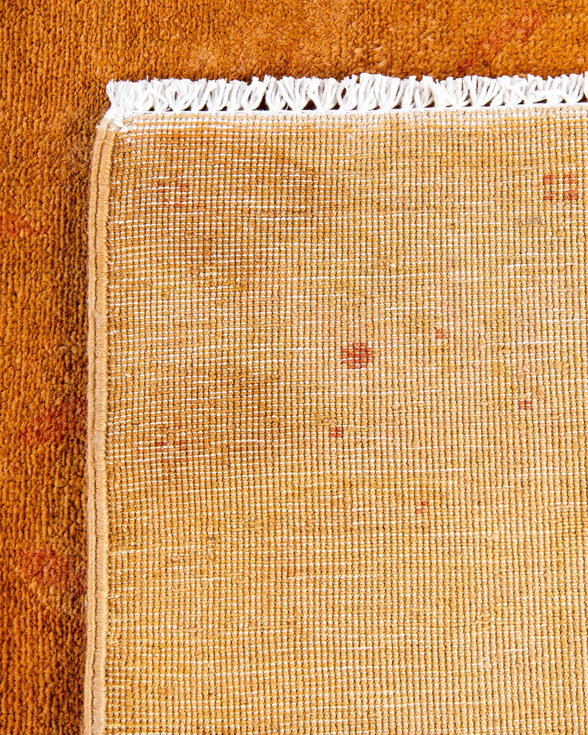 Alfombra de lana dorada teñida a mano contemporánea Siglo XXI y contemporáneo en venta
