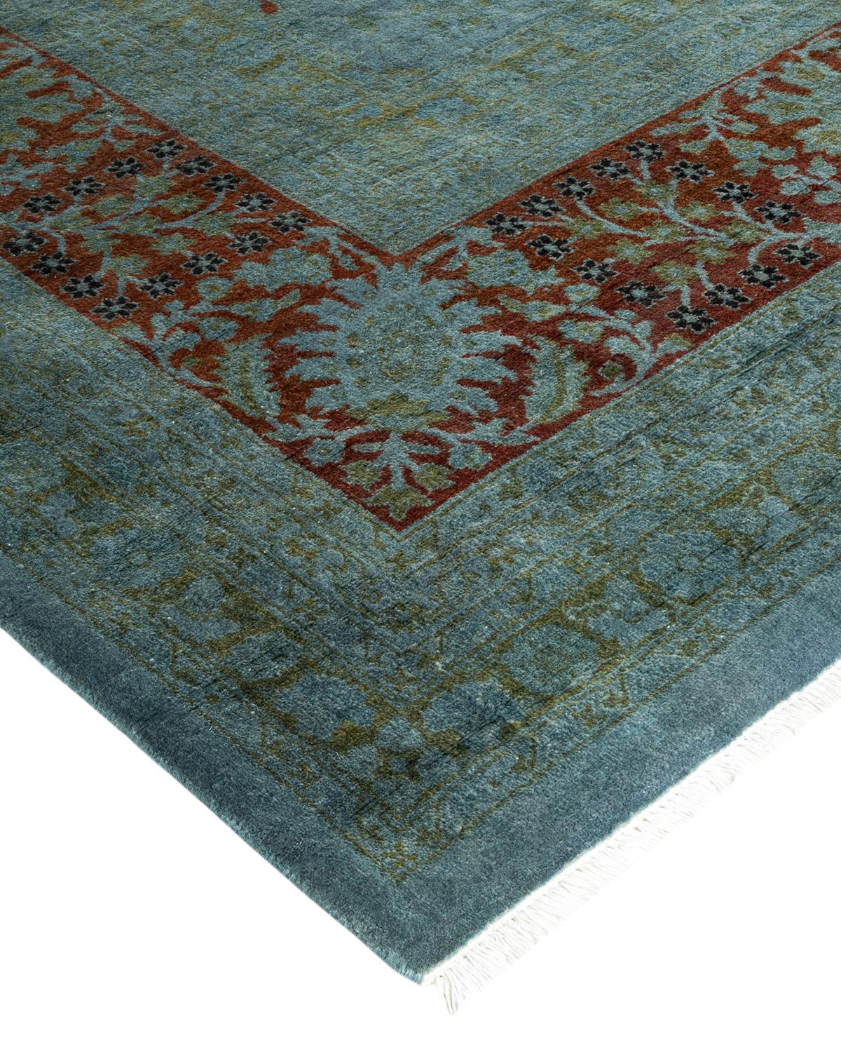 Vibrance rugs epitomize classic with a twist: traditional patterns overdyed in brilliant color. Each hand-knotted rug is washed in a 100%-natural botanical dye that reveals hidden nuances in the designs. These are rugs that transcend trends, and