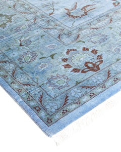 Contemporary Overdyed Hand Knotted Wool Gray Area Rugs (Tappeto di lana grigio)