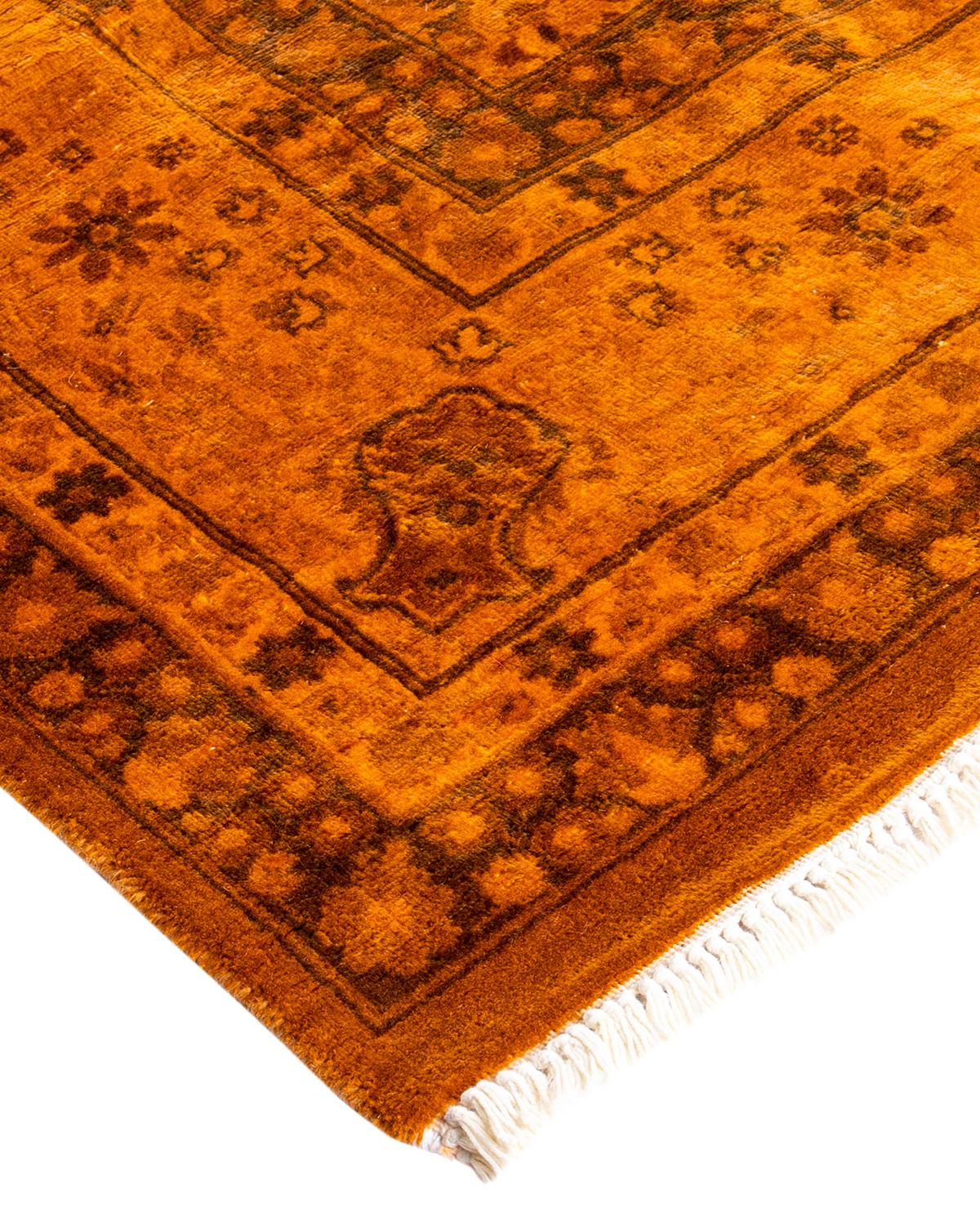 Vibrance rugs epitomize classic with a twist: traditional patterns overdyed in brilliant color. Each hand-knotted rug is washed in a 100%-natural botanical dye that reveals hidden nuances in the designs. These are rugs that transcend trends, and