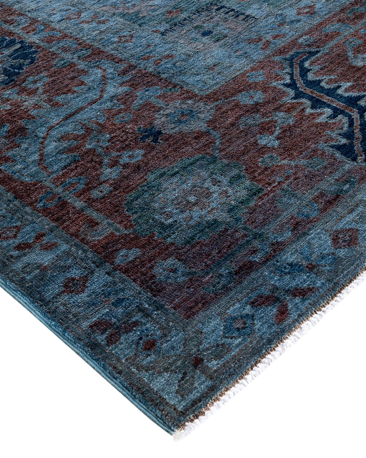 Vibrance rugs epitomize classic with a twist: traditional patterns overdyed in brilliant color. Each hand-knotted rug is washed in a 100%-natural botanical dye that reveals hidden nuances in the designs. These are rugs that transcend trends, and