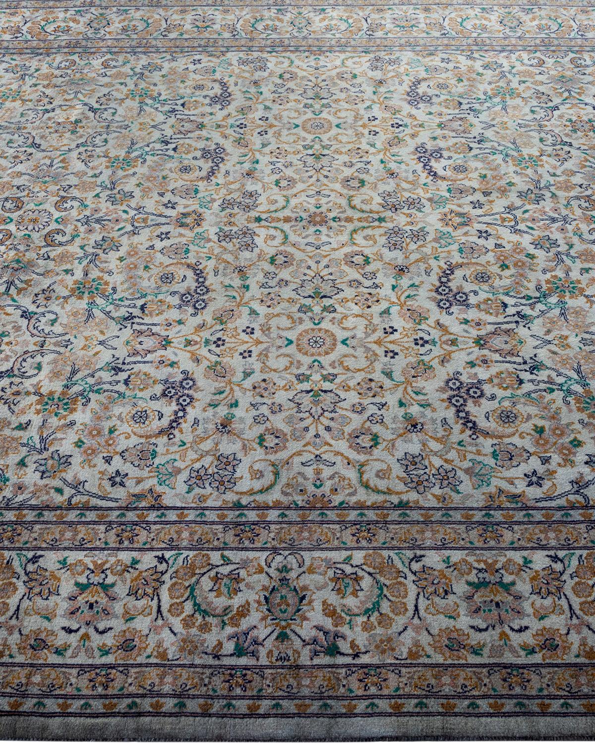 Contemporary Overdyed Hand Knotted Wool Gray Area Rug In New Condition For Sale In Norwalk, CT