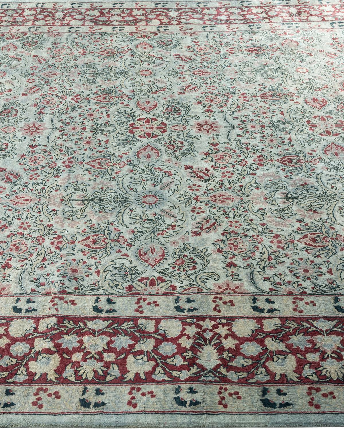 Contemporary Overdyed Hand Knotted Wool Gray Area Rug im Zustand „Neu“ im Angebot in Norwalk, CT