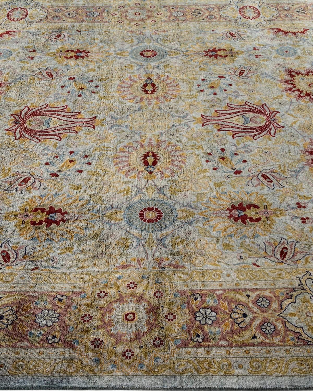 Contemporary Overdyed Hand Knotted Wool Gray Area Rugs (Tappeto di lana grigio) In condizioni Nuovo in vendita a Norwalk, CT