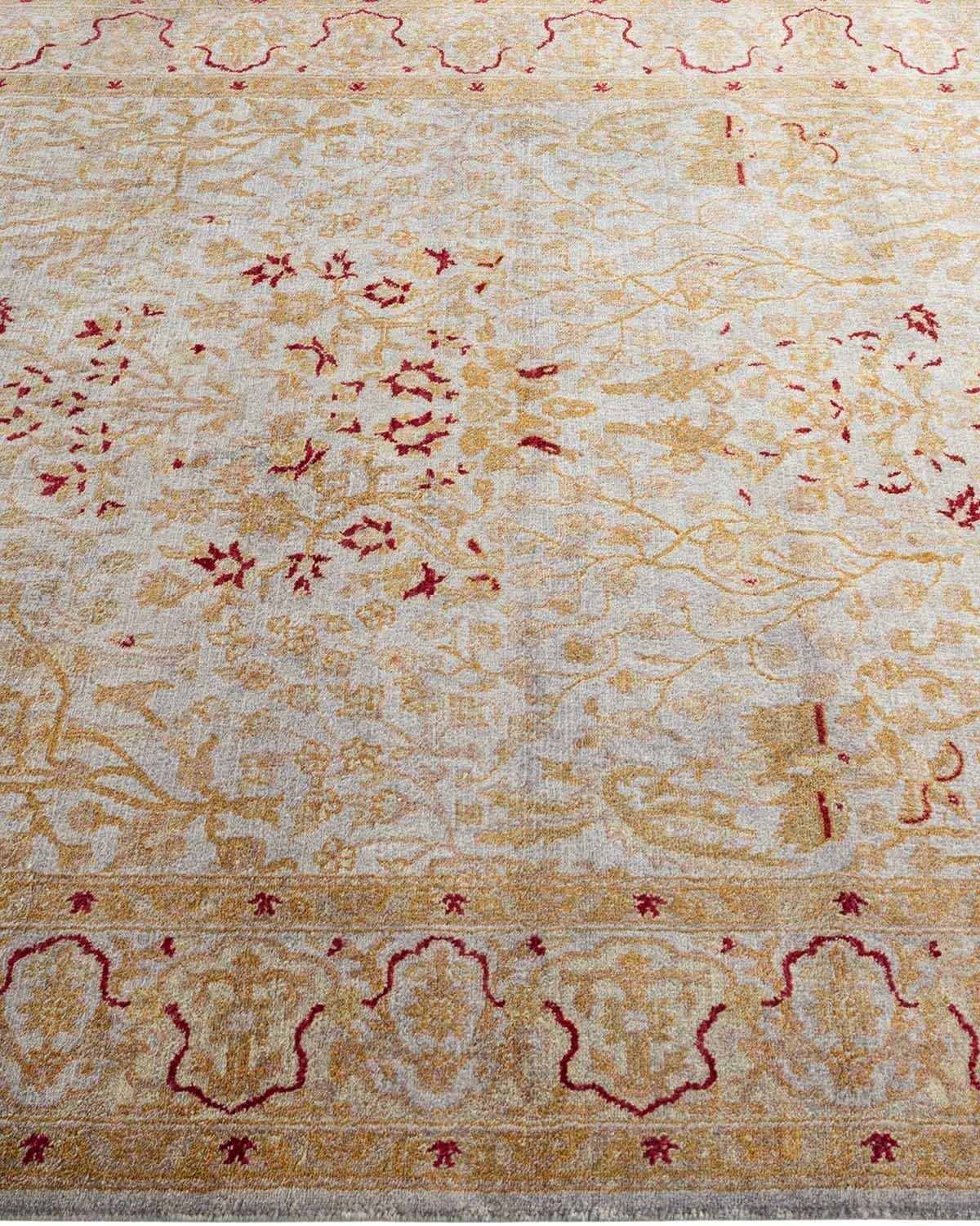 Contemporary Overdyed Hand Knotted Wool Gray Area Rug In New Condition For Sale In Norwalk, CT