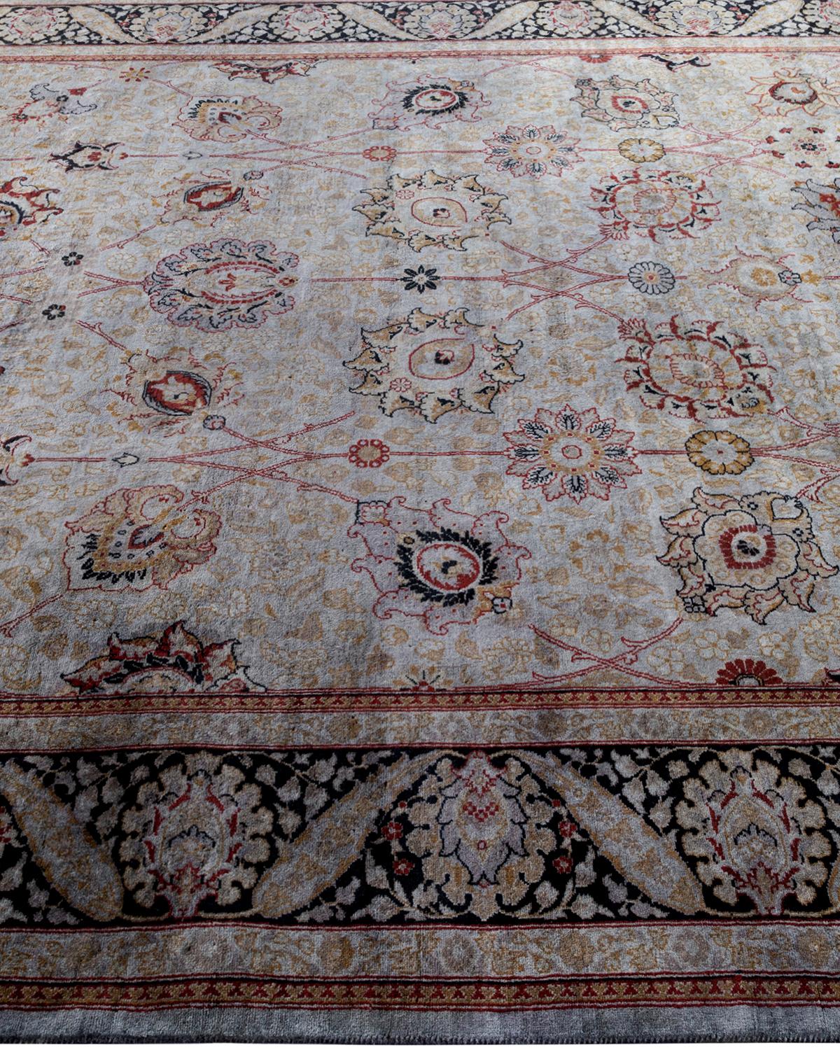 Contemporary Overdyed Hand Knotted Wool Gray Area Rugs (Tappeto di lana grigio) In condizioni Nuovo in vendita a Norwalk, CT