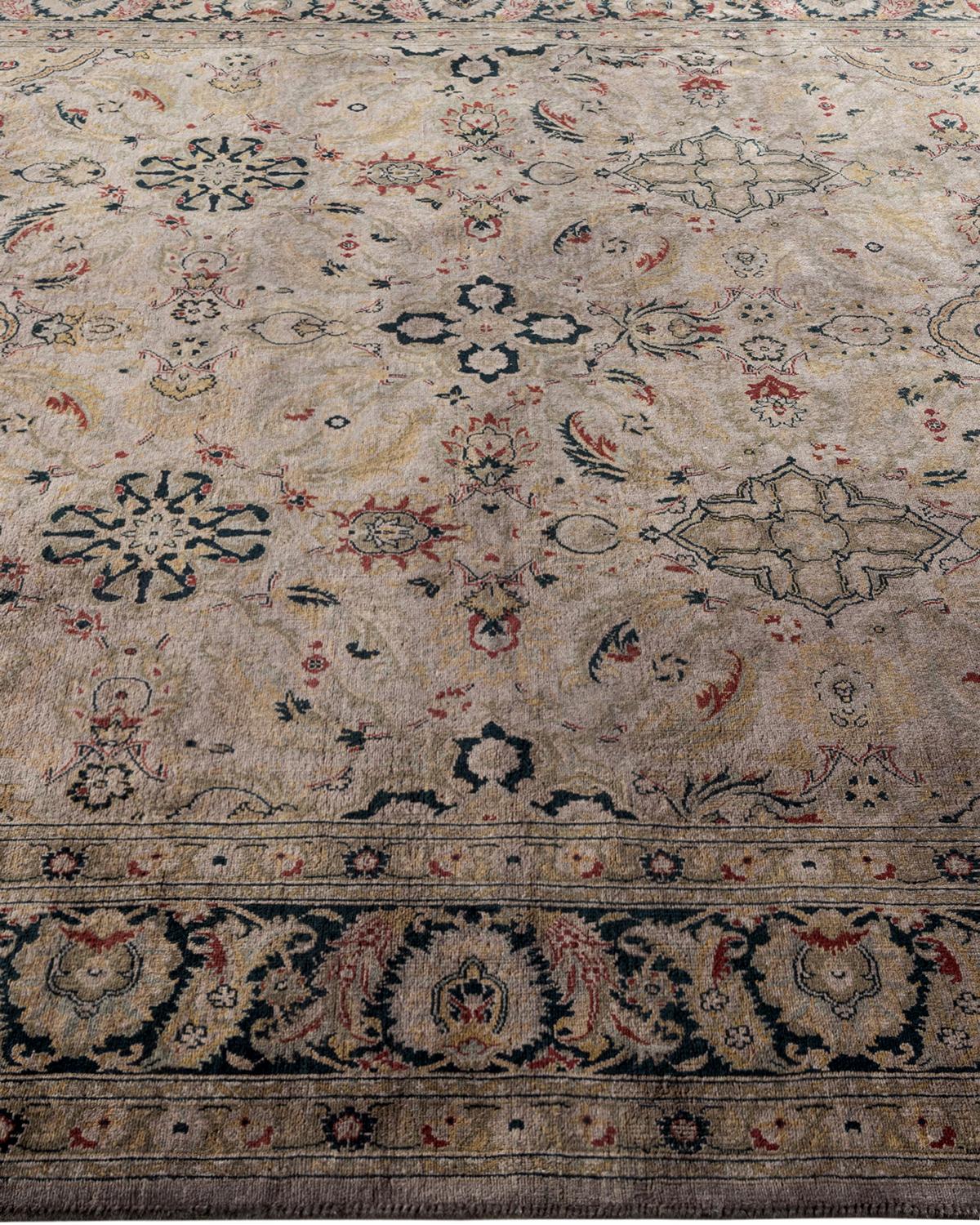 Contemporary Overdyed Hand Knotted Wool Gray Area Rug In New Condition For Sale In Norwalk, CT