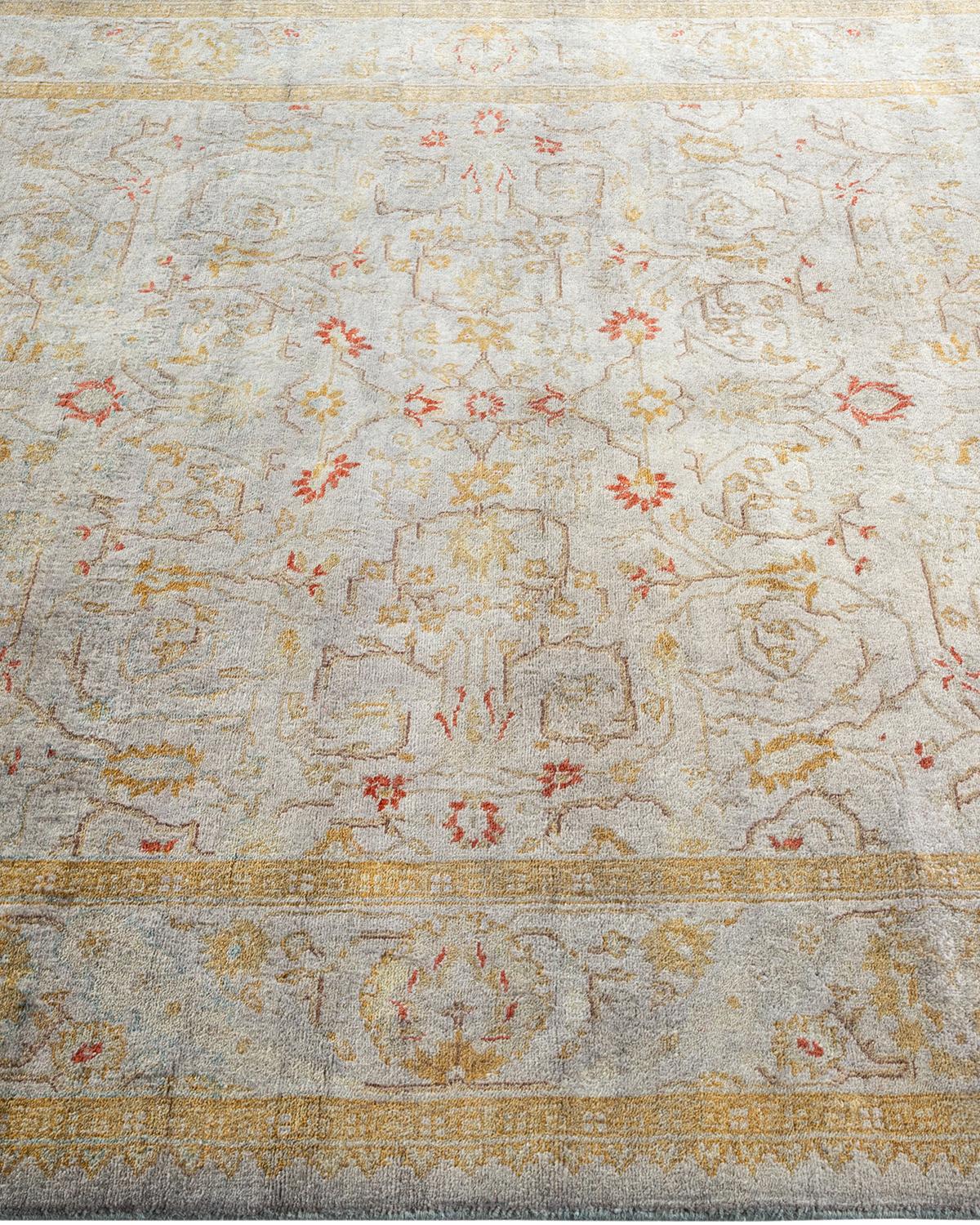 Contemporary Overdyed Hand Knotted Wool Gray Area Rug In New Condition For Sale In Norwalk, CT