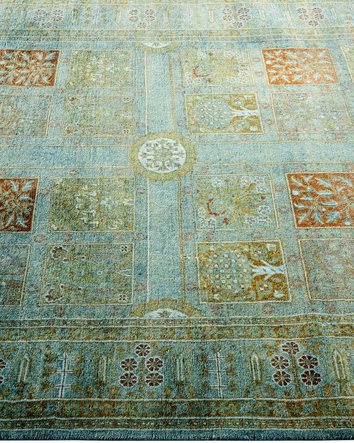 Contemporary Overdyed Hand Knotted Wool Gray Area Rug In New Condition For Sale In Norwalk, CT