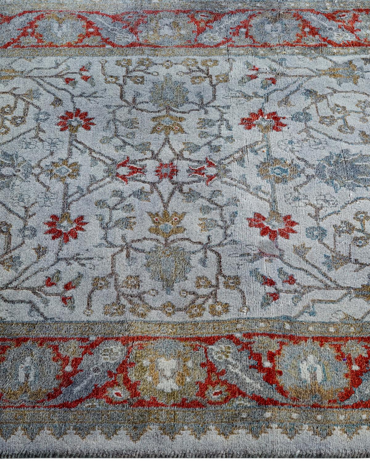 Contemporary Overdyed Hand Knotted Wool Gray Area Rugs (Tappeto di lana grigio) In condizioni Nuovo in vendita a Norwalk, CT