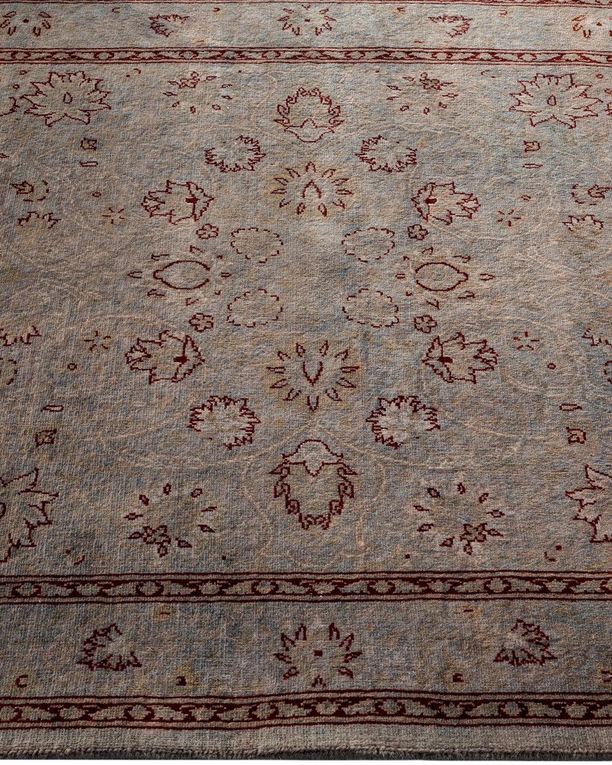 Alfombra de lana teñida a mano gris contemporánea en Nuevo estado para la venta en Norwalk, CT