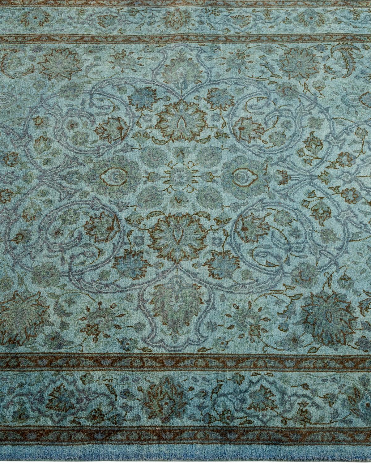 Alfombra de lana teñida a mano gris contemporánea en Nuevo estado para la venta en Norwalk, CT