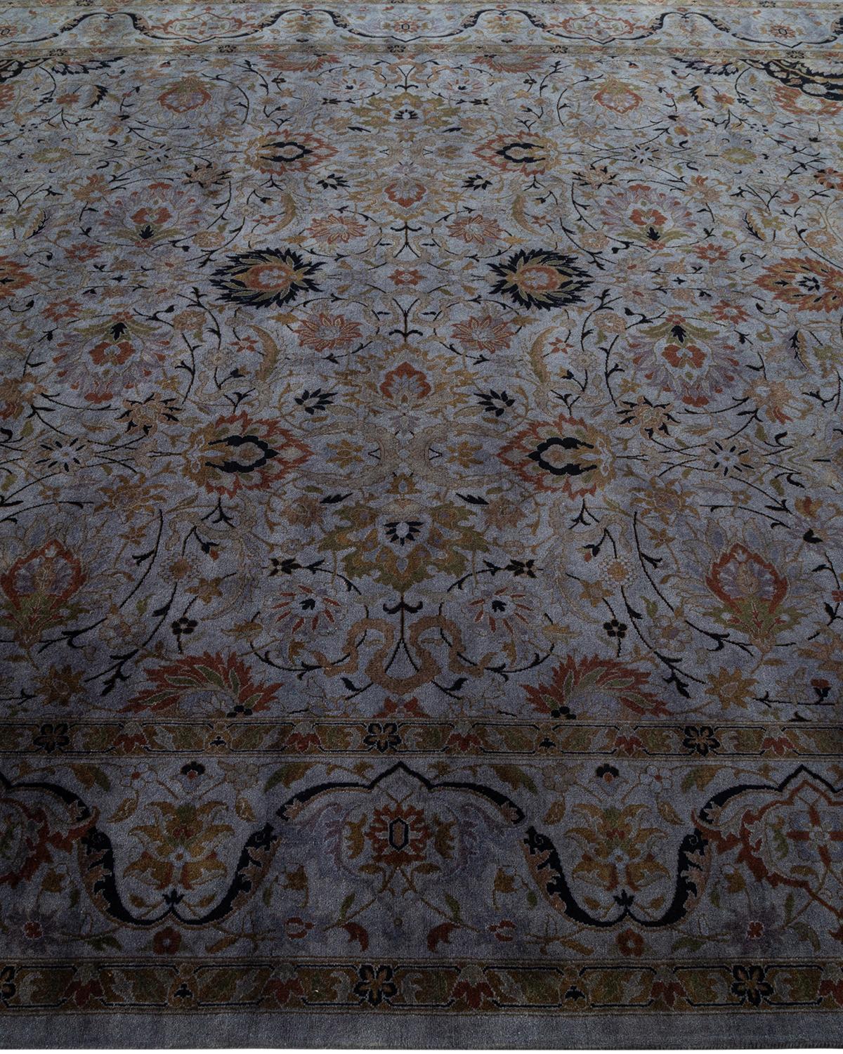 Contemporary Overdyed Hand Knotted Wool Gray Area Rugs (Tappeto di lana grigio) In condizioni Nuovo in vendita a Norwalk, CT