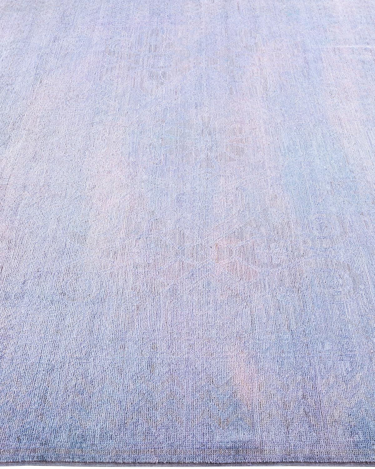 Contemporary Overdyed Hand Knotted Wool Gray Area Rugs (Tappeto di lana grigio) In condizioni Nuovo in vendita a Norwalk, CT