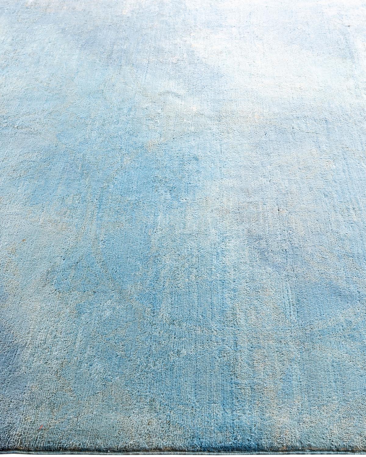 Alfombra de lana teñida a mano gris contemporánea en Nuevo estado para la venta en Norwalk, CT