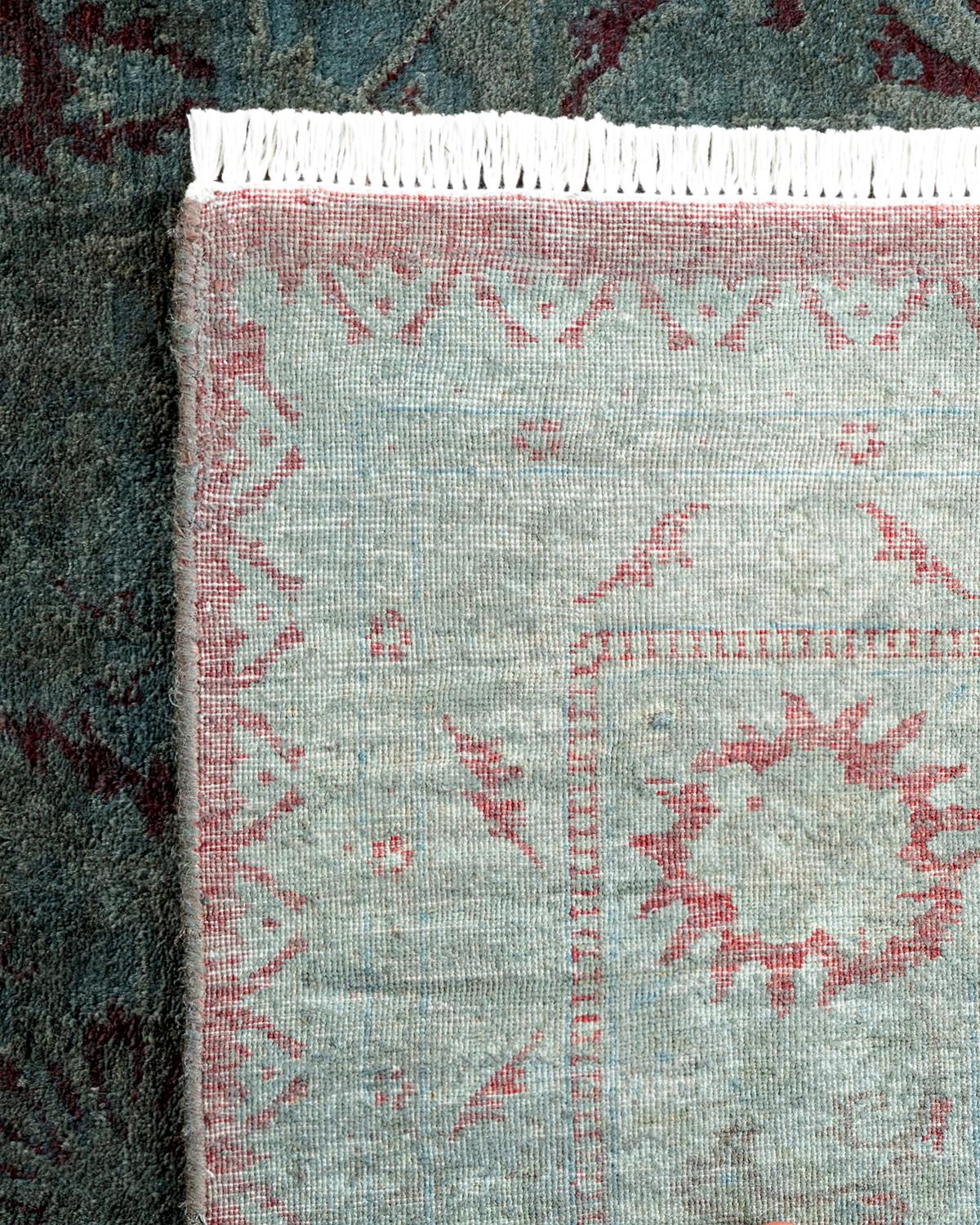 Alfombra de lana teñida a mano gris contemporánea Siglo XXI y contemporáneo en venta