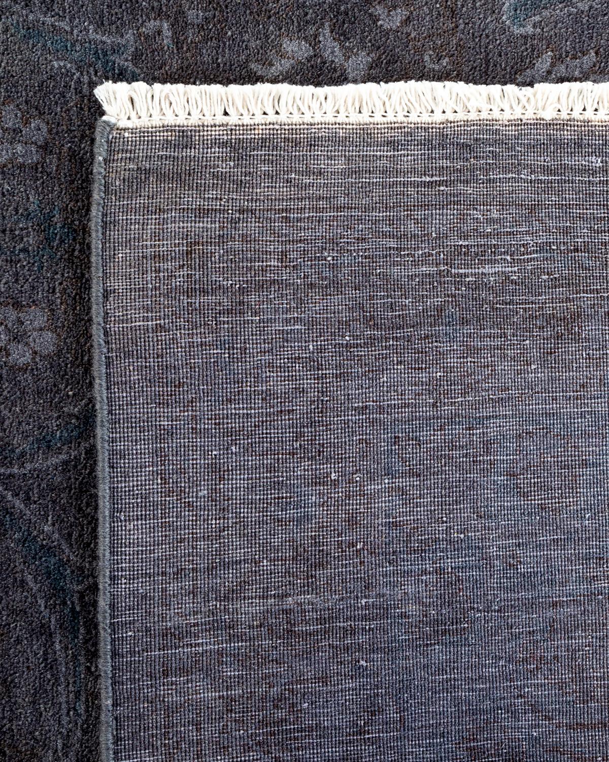 Alfombra de lana teñida a mano gris contemporánea Siglo XXI y contemporáneo en venta