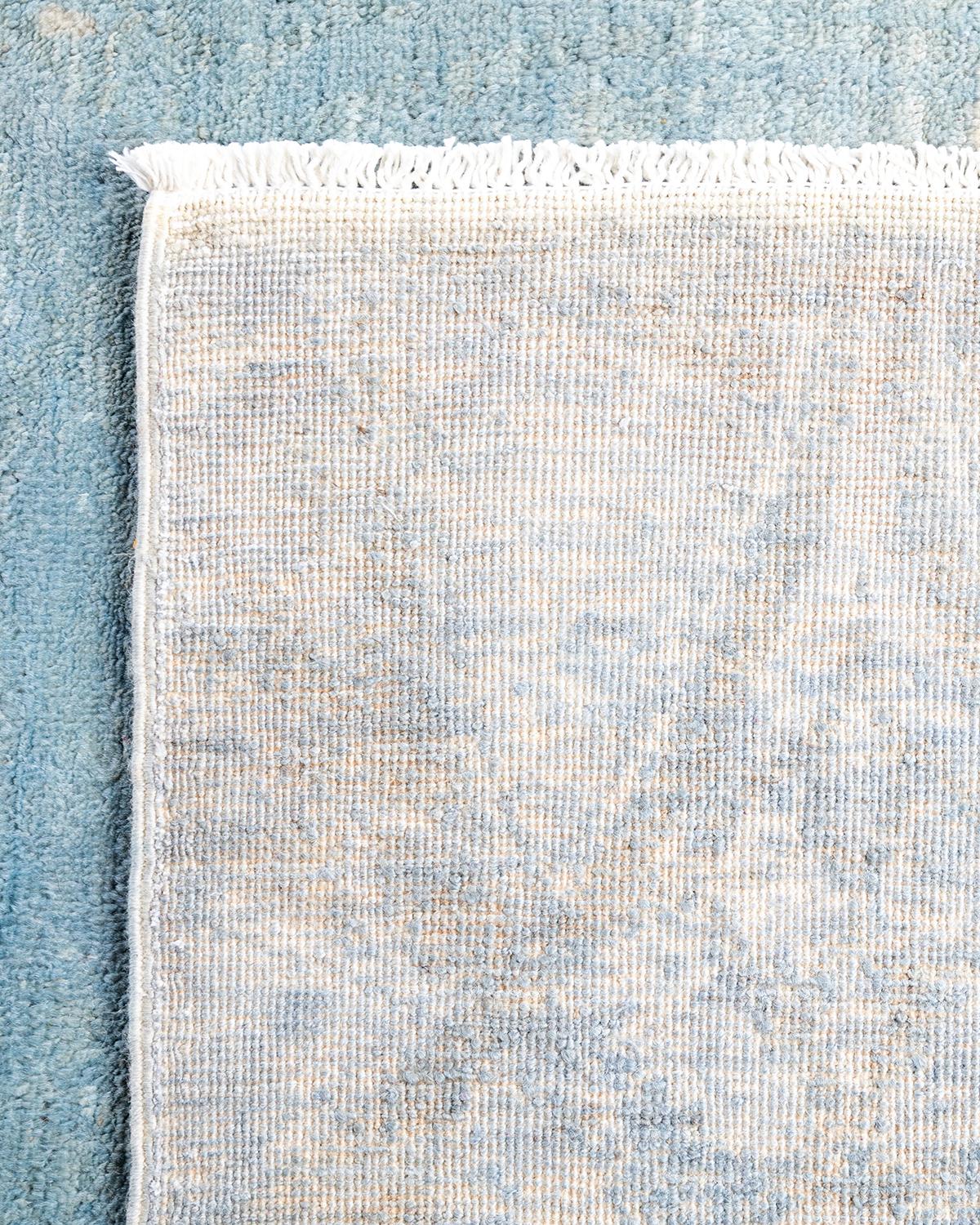 Alfombra de lana teñida a mano gris contemporánea Siglo XXI y contemporáneo en venta