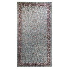 Contemporary Overdyed Hand Knotted Wool Gray Area Rug