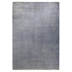 Contemporary Overdyed Hand Knotted Wool Gray Area Rugs (Tappeto di lana grigio)