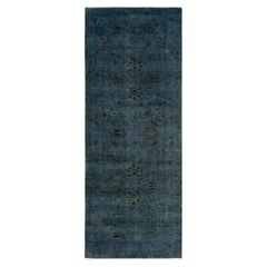 Contemporary Overdyed Hand Knotted Wool Gray Area Rugs (Tappeto di lana grigio)