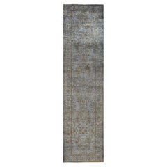 Contemporary Overdyed Alfombra de lana anudada a mano Gris 2' 8" x 10' 4"