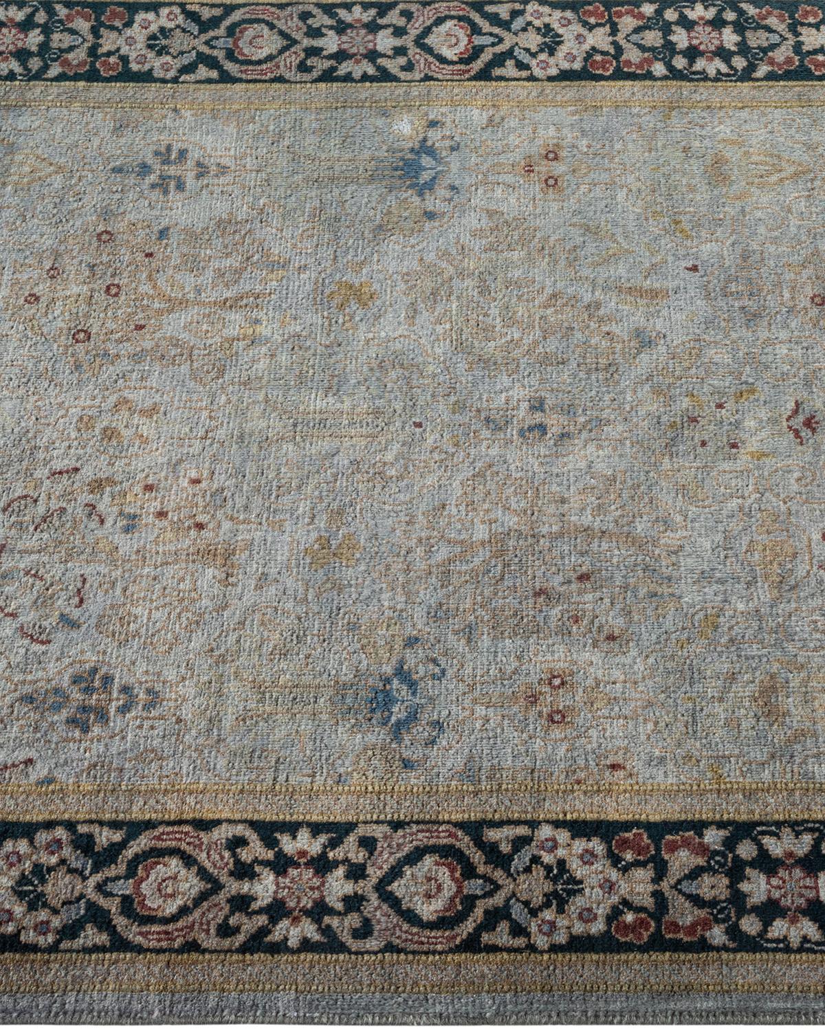 Traves de Mesa Contemporáneo Overdyed Hand Knotted Lana Gris en Nuevo estado para la venta en Norwalk, CT